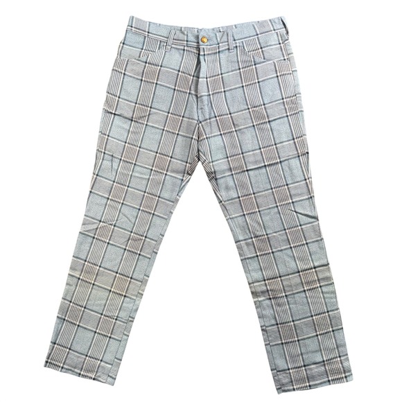 Farah Other - VTG Farah Plaid Trouser Men 34x28 (Tagged 36H) Blue USA Preppy Golf Grandpa Core